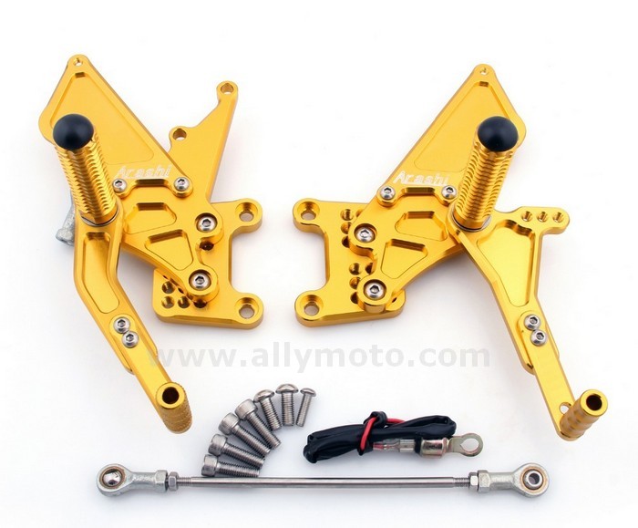 74 Rearset Triumph Speed Triple 1050 2006 Daytona 675 2006-2011 Gold@2